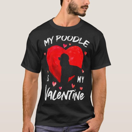 My Odle Is My Valentine Hearts Odle Dog Valent  Tシャツ (正面)