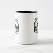 My Office Has Better View Funny Pilot Quote ツートーンマグカップ (中央)