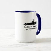 My Office Has No Windows Submarine Humor マグカップ (正面右)
