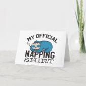 My official napping shirt - Lazy sleeping Sloth カード (正面)
