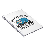 My official napping shirt - Lazy sleeping Sloth ノートブック (右側)