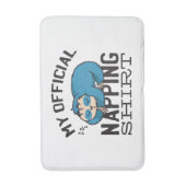 My official napping shirt - Lazy sleeping Sloth バスマット (正面縦)