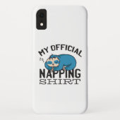 My official napping shirt - Lazy sleeping Sloth Case-Mate iPhoneケース (裏面)