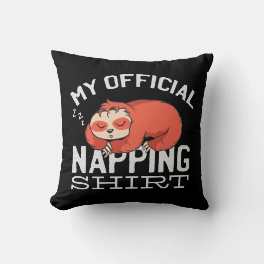 My official napping shirt Sloth クッション (正面)