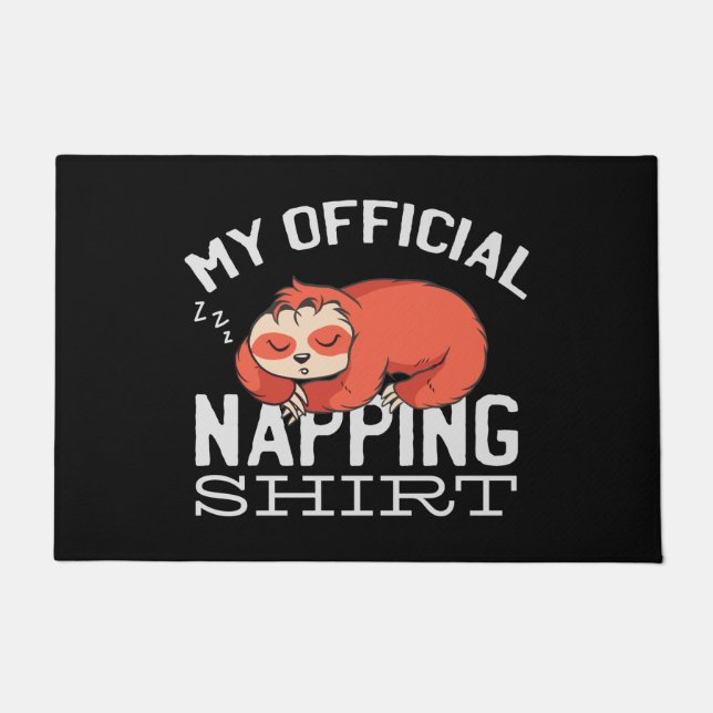 My official napping shirt Sloth ドアマット (正面)