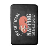 My official napping shirt Sloth バスマット (正面縦)