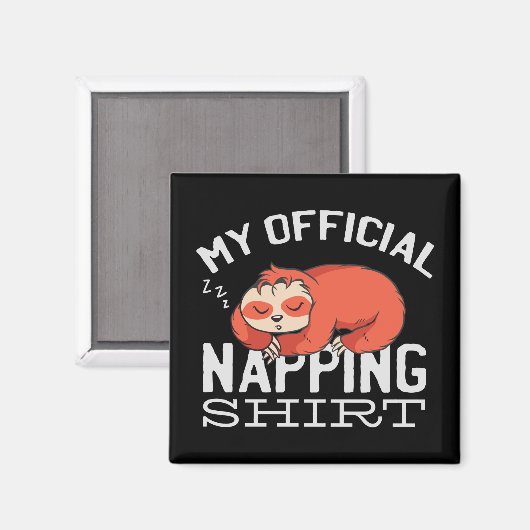 My official napping shirt Sloth マグネット (正面/裏面)