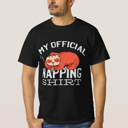 My official napping shirt Sloth Tシャツ (正面)
