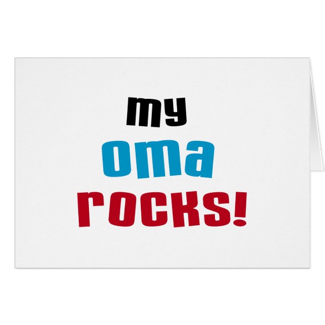 My Oma Rocks Tシャツとギフト (正面横)