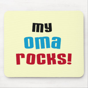 My Oma Rocks Tシャツとギフト マウスパッド