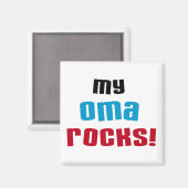 My Oma Rocks Tシャツとギフト マグネット (正面/裏面)