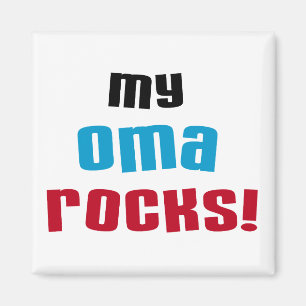 My Oma Rocks Tシャツとギフト マグネット