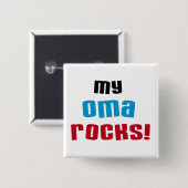 My Oma Rocks Tシャツとギフト 缶バッジ (正面&裏面)