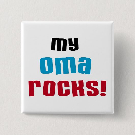 My Oma Rocks Tシャツとギフト 缶バッジ (正面)