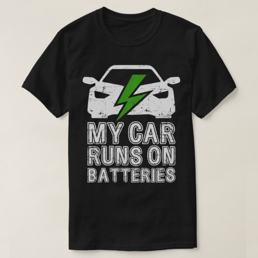My On Battery走引用文E s EV Electric 1 Tシャツ (デザイン正面)