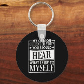 My Onion Offended You Funny Sarcastic Humor  キーホルダー (正面)