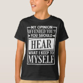 My Onion Offended You Funny Sarcastic Humor  Tシャツ (正面)