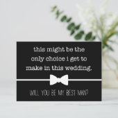 My Only Choice花婿介添人Groomsman Proposal Card サンキューカード (スタンド正面)