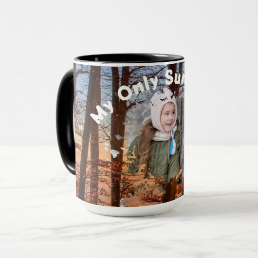 My Only Sun Shine Mug Edit Text and Change Image マグカップ (正面左)