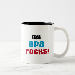 My Opa Rocks Tシャツ&ギフト ツートーンマグカップ