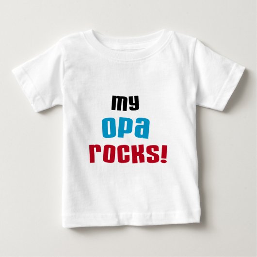 My Opa Rocks Tシャツ&ギフト ベビーTシャツ (正面)