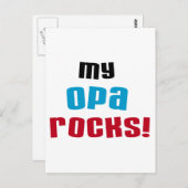 My Opa Rocks Tシャツ&ギフト ポストカード (正面/裏面)