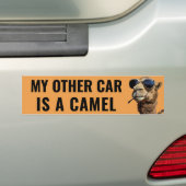 My Other Car is a Camel Funny Arab バンパーステッカー (車上)
