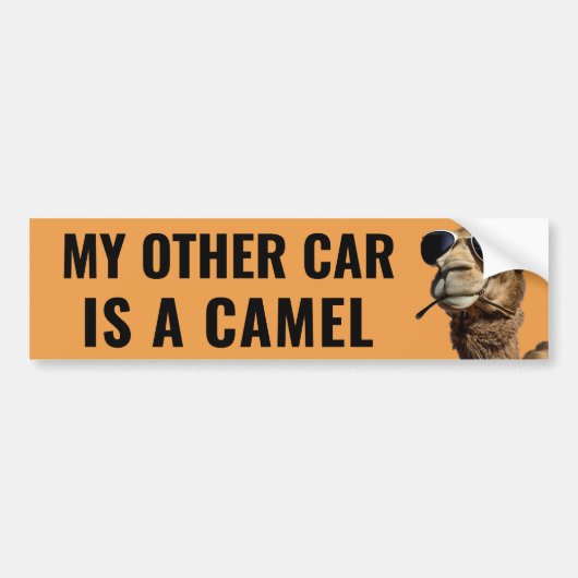My Other Car is a Camel Funny Arab バンパーステッカー (正面)