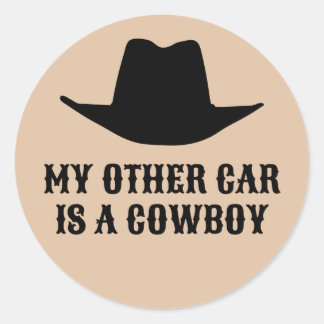 My Other Car is a Cowboy ラウンドシール