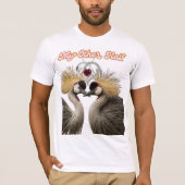 "My Other Half – Crowned Cranes Love Print" Tシャツ (正面)