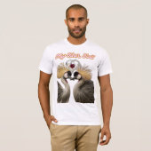 "My Other Half – Crowned Cranes Love Print" Tシャツ (正面フル)
