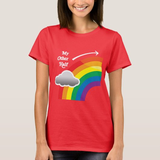 MY OTHER HALF LEFT - white.png Tシャツ (正面)