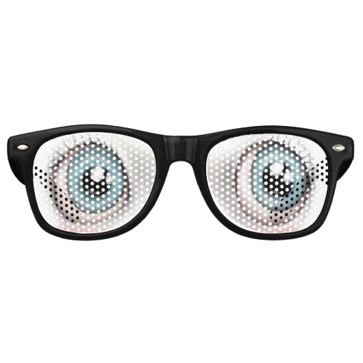 "My Own"大人のパーティーシェード、ホワイト レトロサングラス (正面)