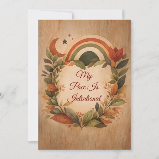 My Pace is Intentional | Slow Living Aesthetic |  シーズンカード (正面)