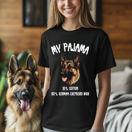 My Pajama - 10%綿、90%ジャーマンシェパードヘア Tシャツ