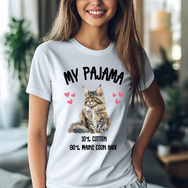 My Pajama: 10%綿、90%メインのクーンヘア Tシャツ