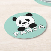 My Panda ラウンドペーパーコースター (アングル)