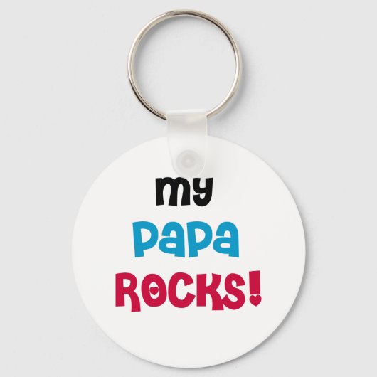 My Papa Rocks Tシャツ&ギフト キーホルダー (正面)
