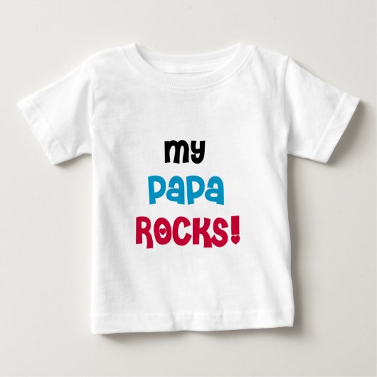 My Papa Rocks Tシャツ&ギフト ベビーTシャツ (正面)