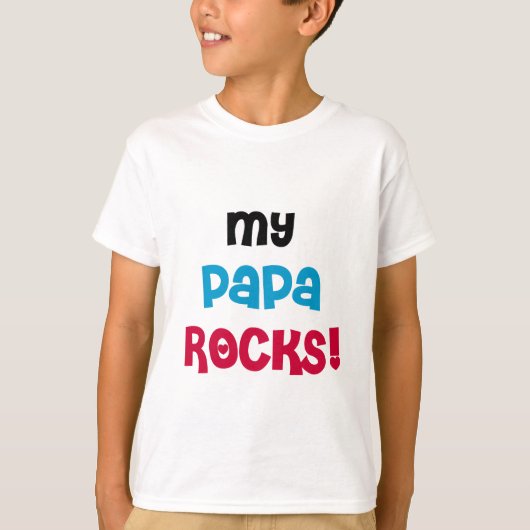 My Papa Rocks Tシャツ&ギフト Tシャツ (正面)