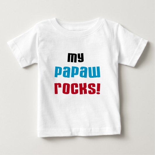 My Papaw Rocks Tシャツ&ギフト ベビーTシャツ (正面)