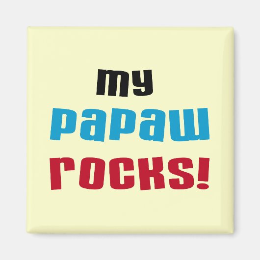My Papaw Rocks Tシャツ&ギフト マグネット (正面)