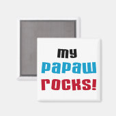 My Papaw Rocks Tシャツ&ギフト マグネット (正面/裏面)