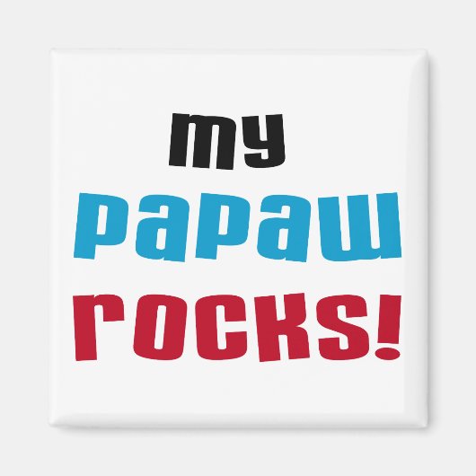 My Papaw Rocks Tシャツ&ギフト マグネット (正面)