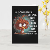 My Patience Is Like A Gift Card Not Sure How Much  カード (黄色い花)
