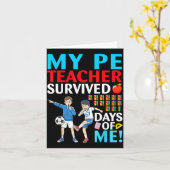 My Pe Teacher Survived 67 Days Of Me Student Back  カード (黄色い花)