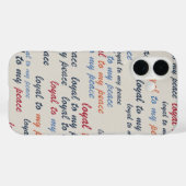 My Peaceに忠実 iPhoneケース 16 Case-Mate iPhoneケース (裏面 (横))