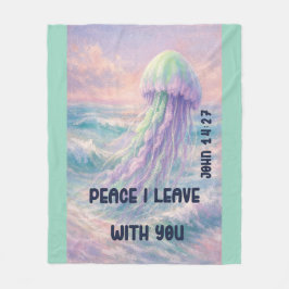 My Peace I Give You フリースブランケット