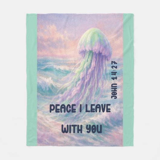 My Peace I Give You フリースブランケット (正面)