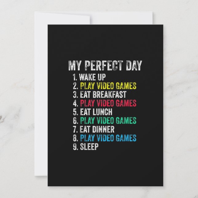 My Perfect Dayビデオゲーム孫おもしろいゲーマー (正面)